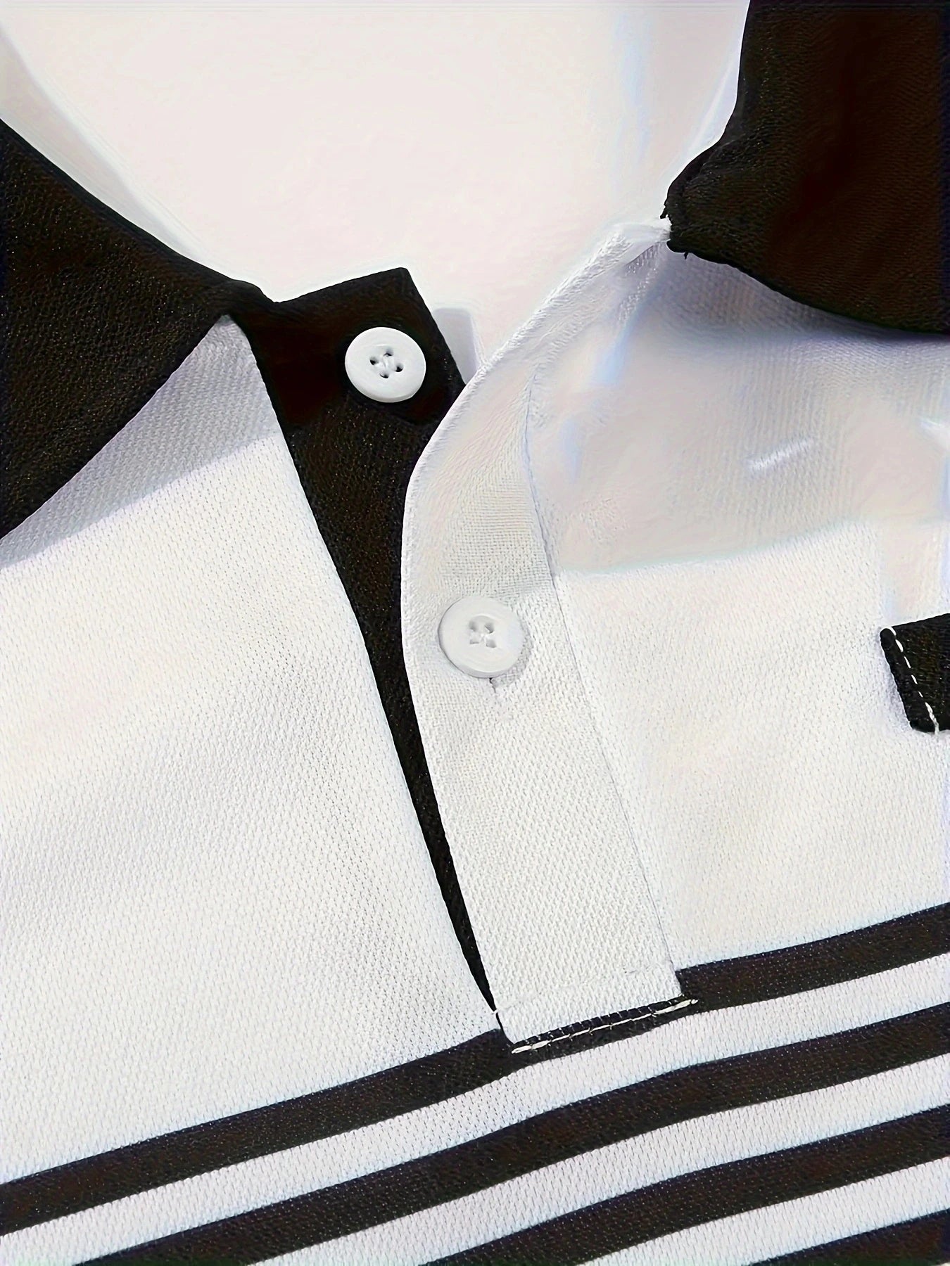 Luxencea™ 2024 Striped V-Neck Polo Shirt for Men