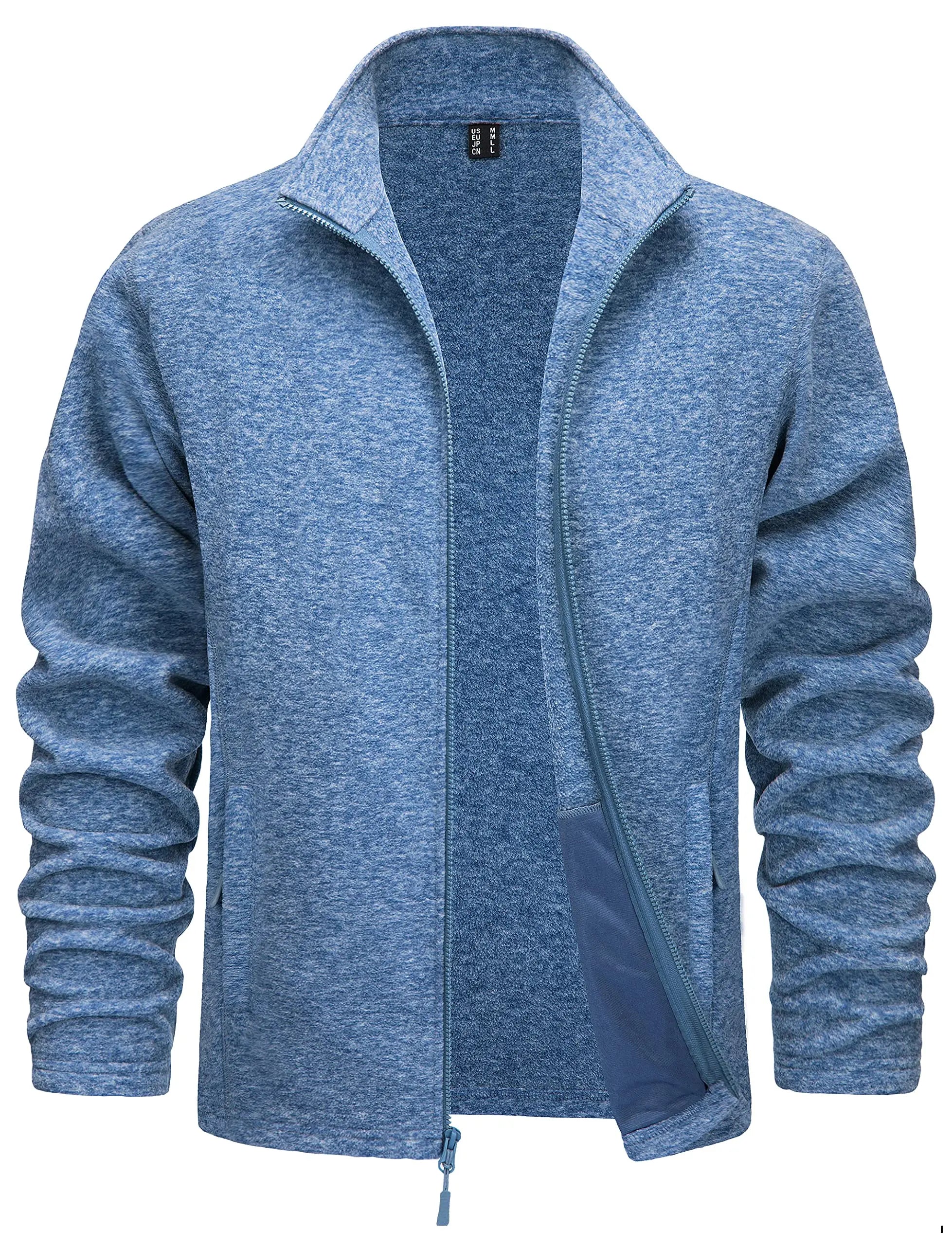 Luxencea™ Lightweight Full-Zip Fleece Jacket for Men