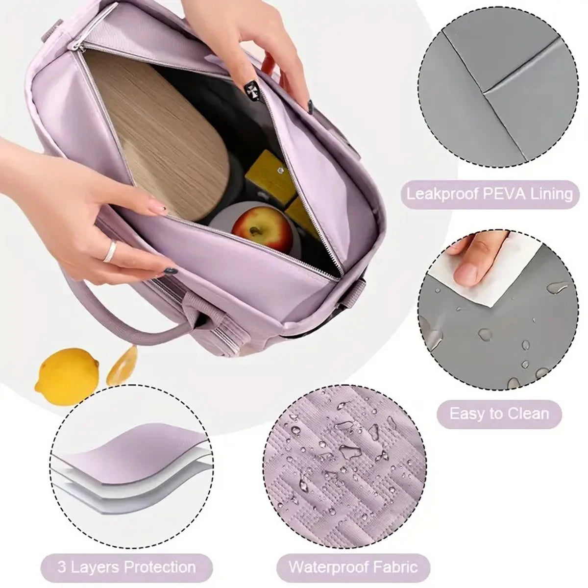 Luxencea™️ Elegant Insulated Lunch Bag