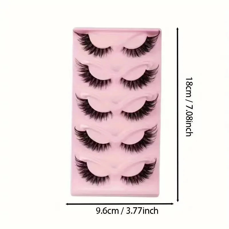 Luxencea™ Soft Transparent Band 3D Faux Mink Lashes – Natural Glam Volume
