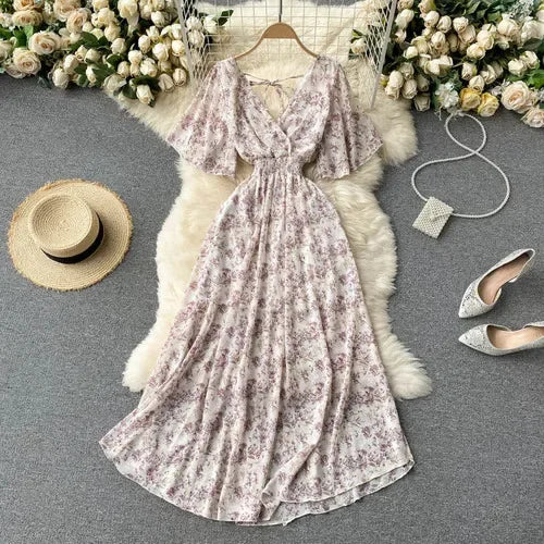 Luxencea™️ Floral Boho Maxi Dress