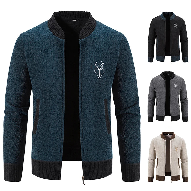 Luxencea™ Autumn-Winter Knit Baseball Sweater Jacket