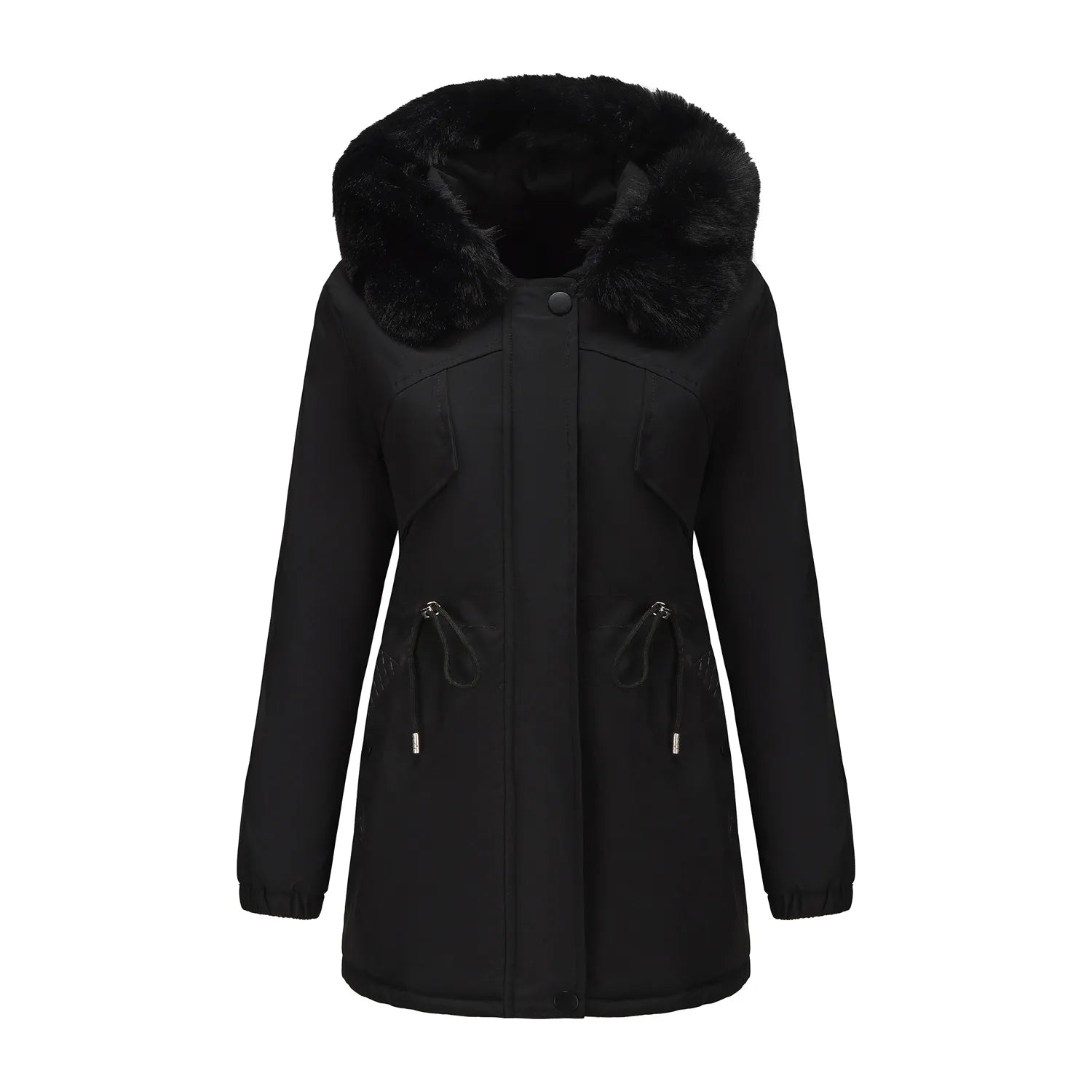 Luxencea™ Women’s Fur-Trim Long Winter Parka