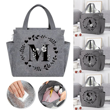 Luxencea™️ Personalized Floral Elegant Lunch Bag