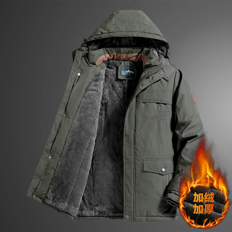 Luxencea™ Military Windproof Fur Hood Winter Parka Jacket