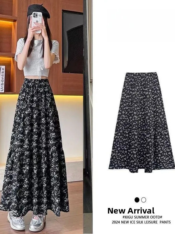 Luxencea™️ Elegant Boho Floral Maxi Skirt