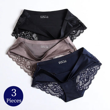 Luxencea™ Women’s Lace Satin Panty Set