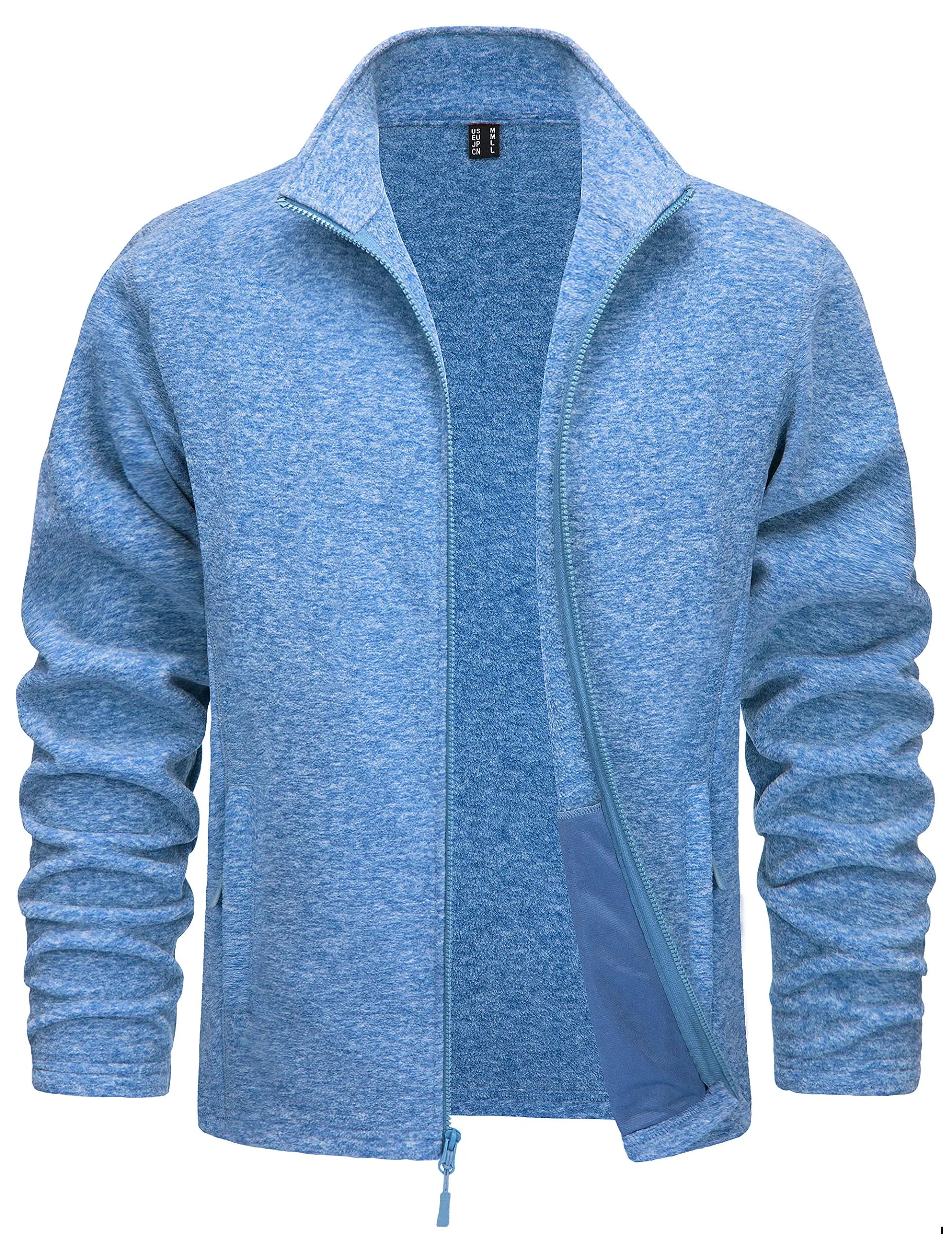 Luxencea™ Lightweight Full-Zip Fleece Jacket for Men