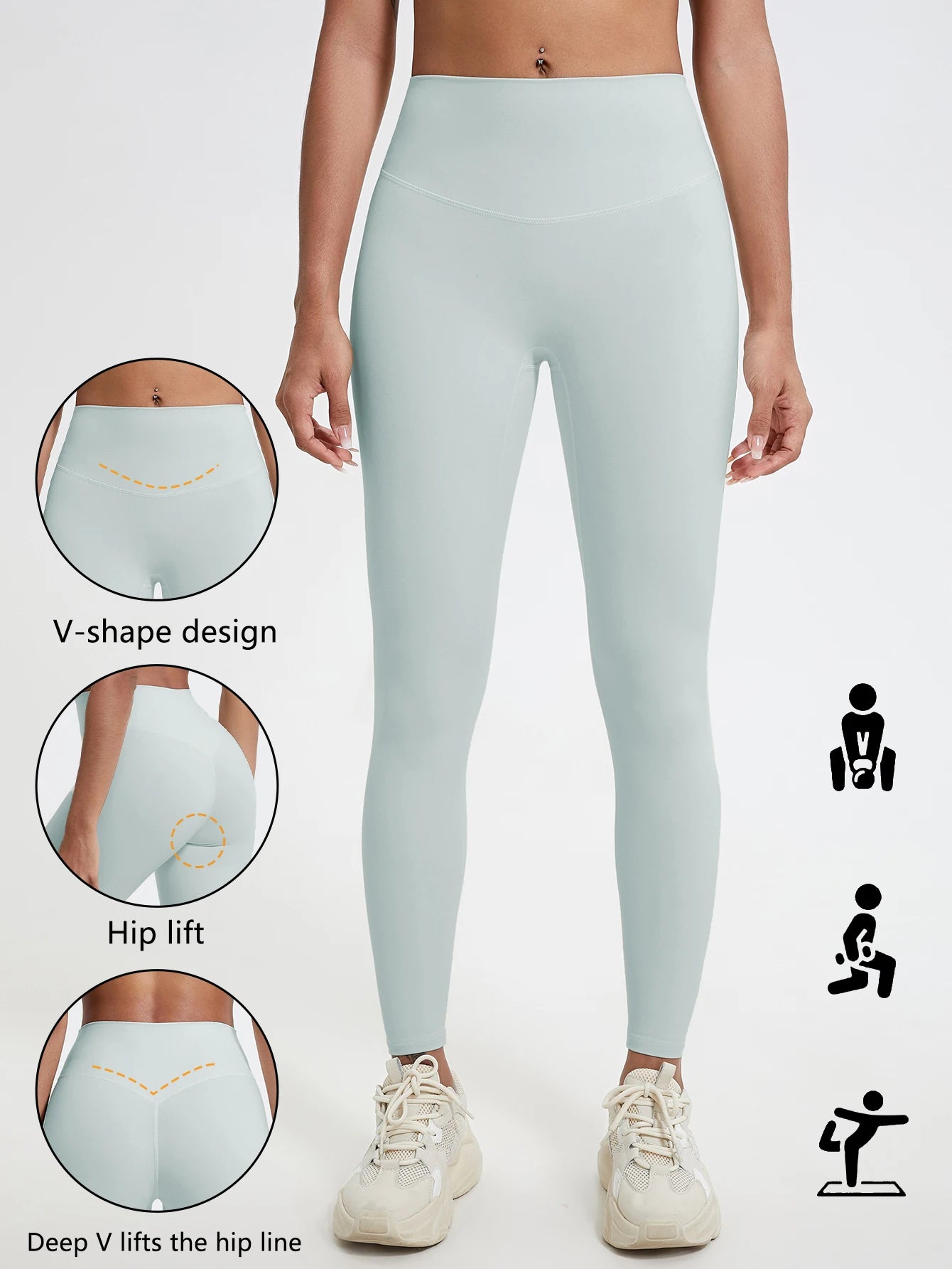 Luxencea™️ – High-Waist Sculpting Push-Up Leggings