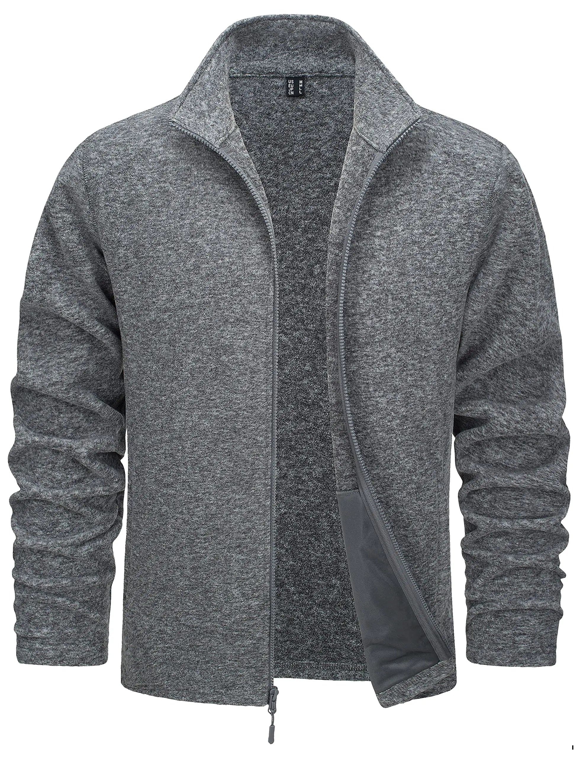 Luxencea™ Lightweight Full-Zip Fleece Jacket for Men