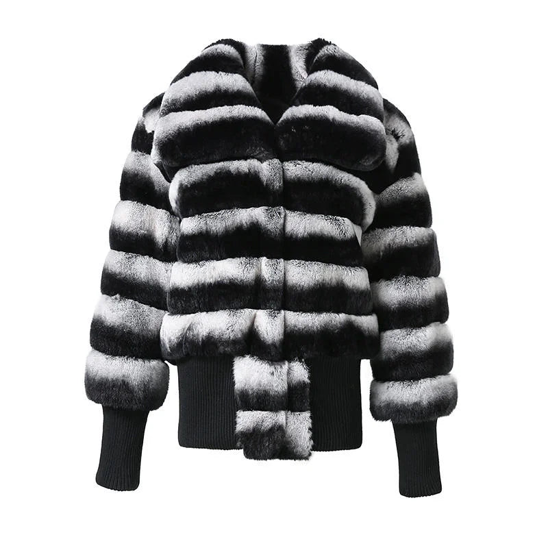 Luxencea™ 2025 Faux Fur Patchwork Women’s Jacket