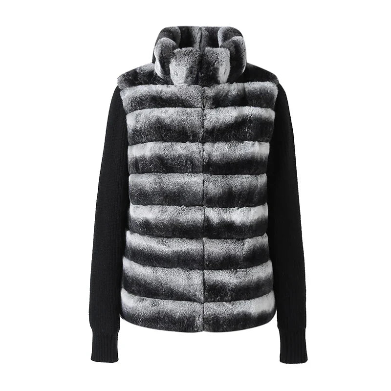 Luxencea™ 2025 Faux Fur Patchwork Women’s Jacket