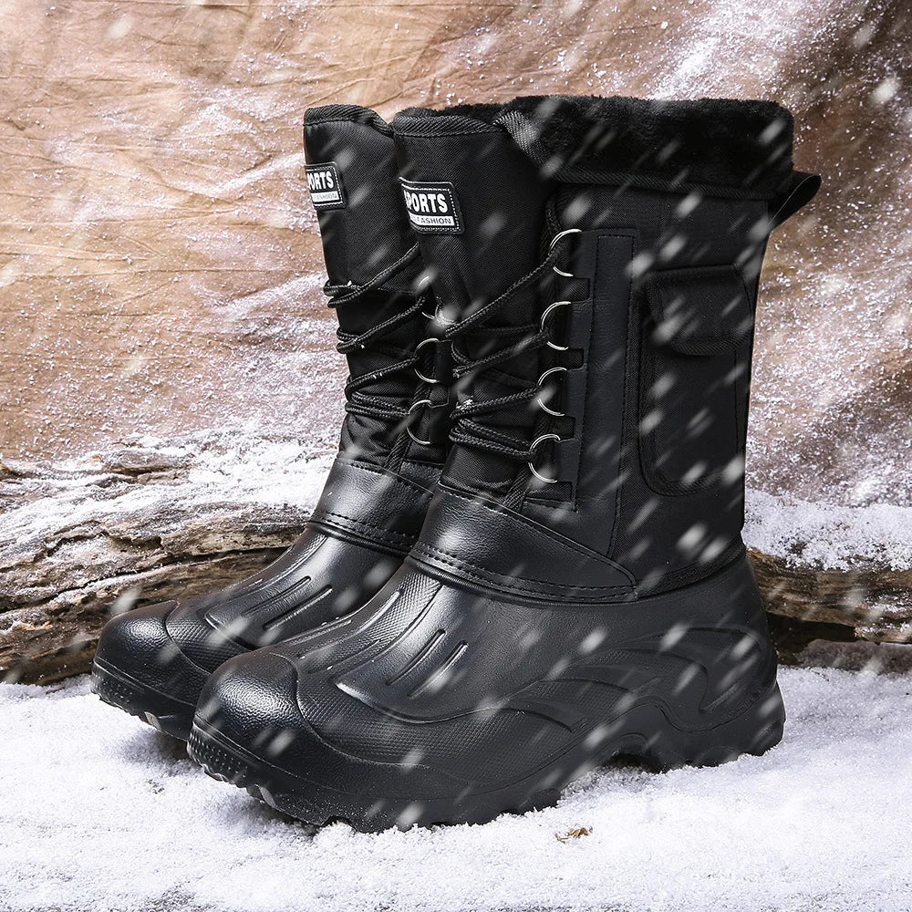 Luxencea™ Men’s Mid-Calf Winter Snow Boots