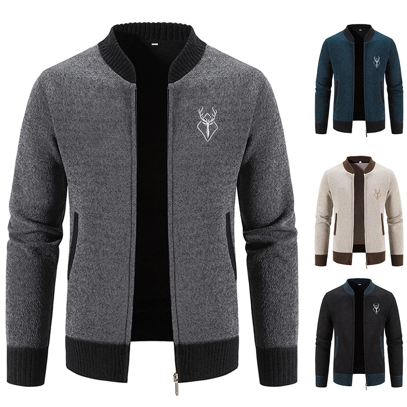 Luxencea™ Autumn-Winter Knit Baseball Sweater Jacket