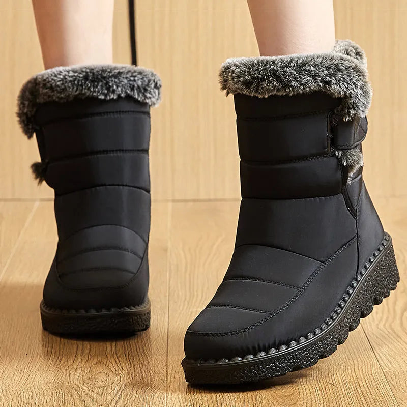 Luxencea™ Women’s Waterproof Fur Winter Boots