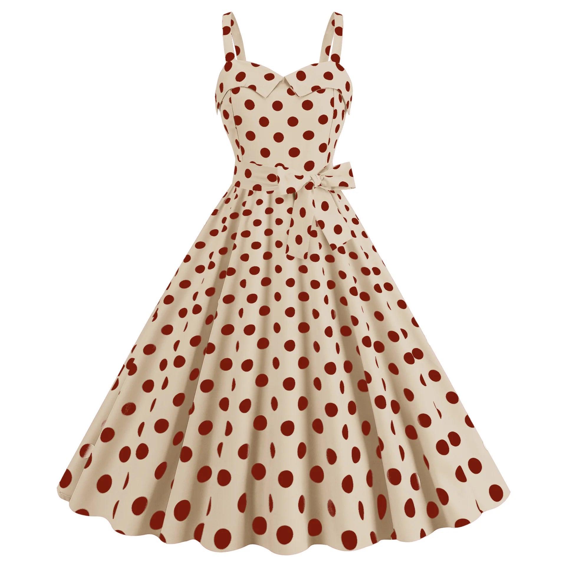 Luxencea™️ Vintage Polka Dot Elegant Dress