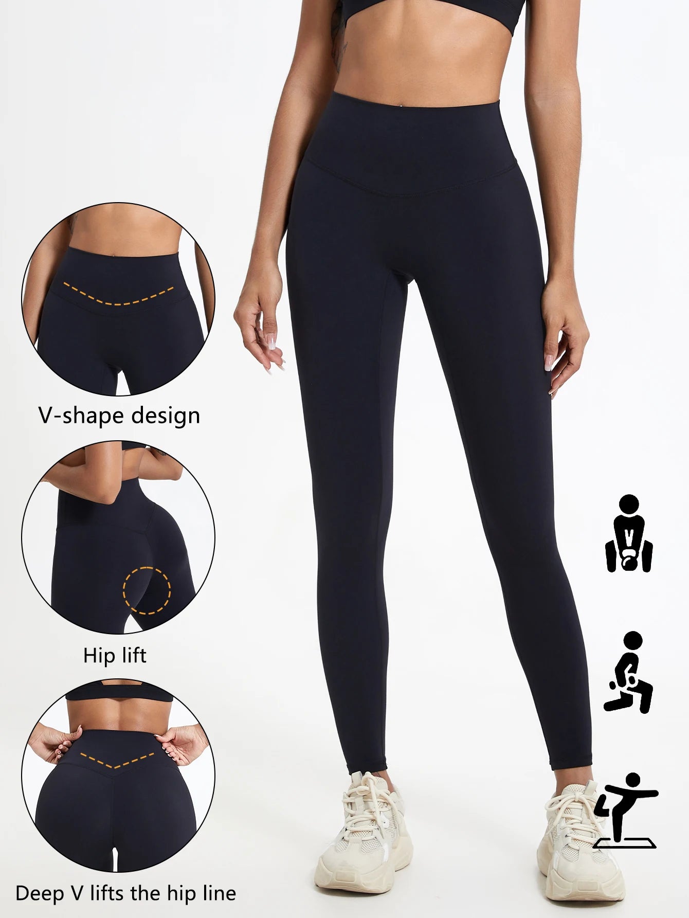 Luxencea™️ – High-Waist Sculpting Push-Up Leggings