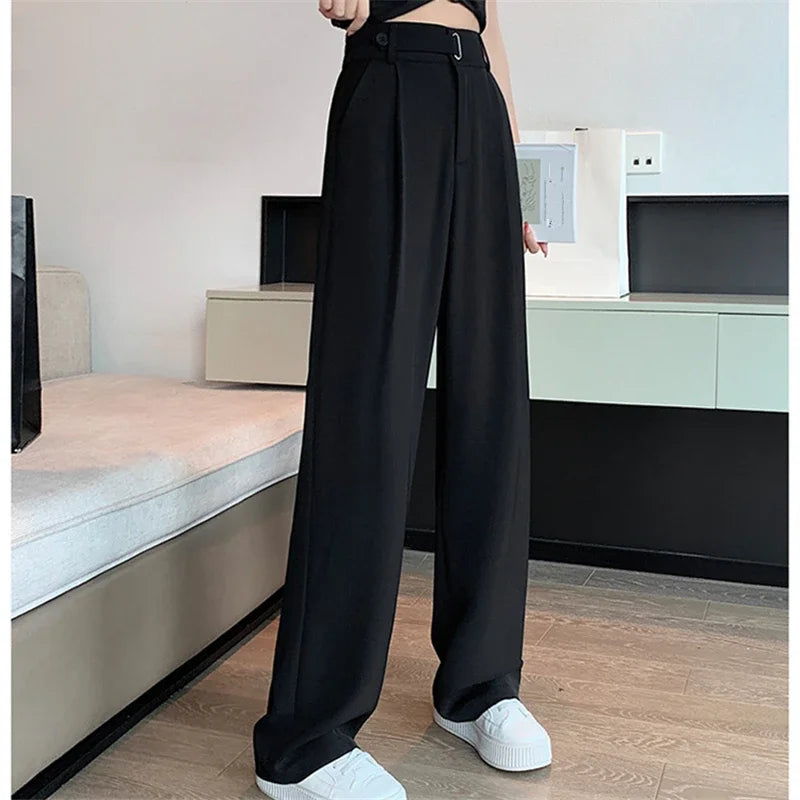 Luxencea™️ High-Waist Wide-Leg Elegant Pants