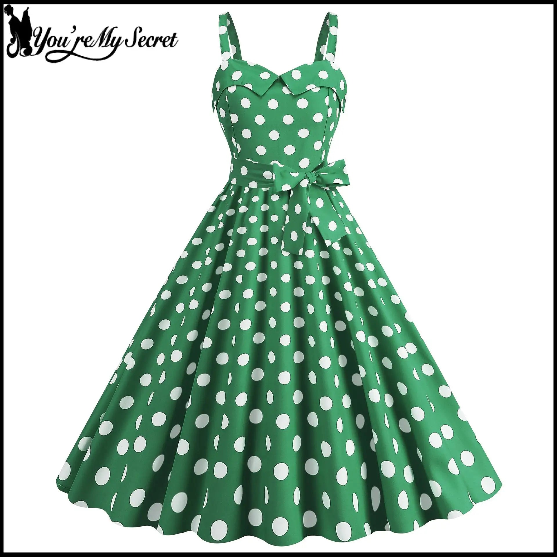 Luxencea™️ Vintage Polka Dot Elegant Dress