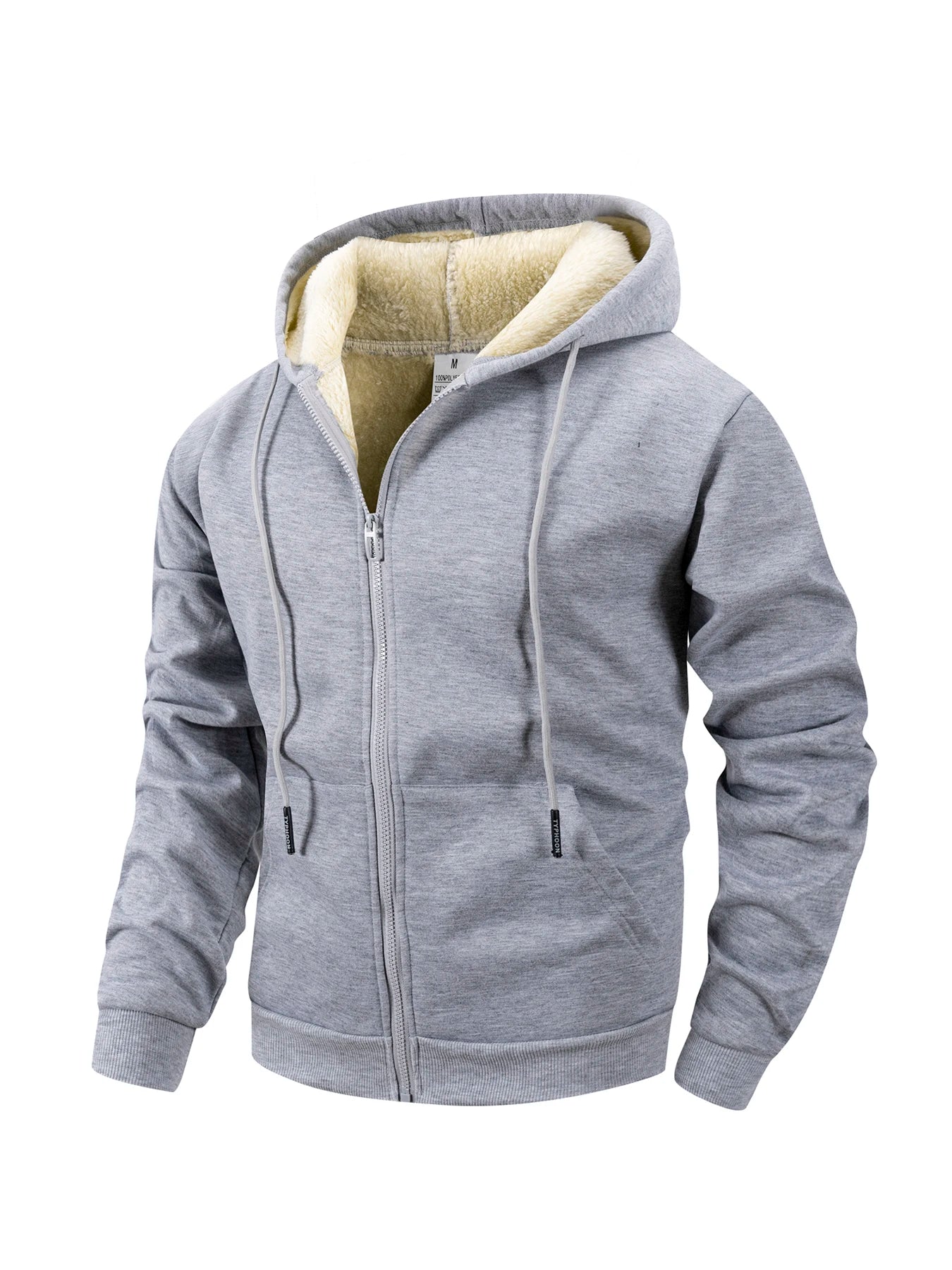 Luxencea™ Men’s Fleece-Lined Winter Zip Hoodie